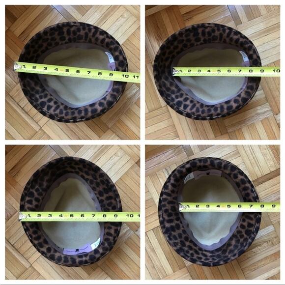 J.crew Albertus Swanepoel For 100% Wool Leopard Print Cloche Hat Fedora main image 8